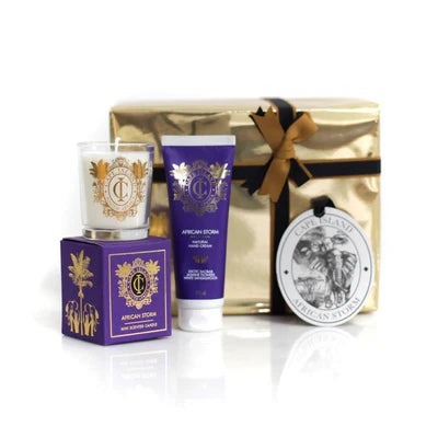 CAPE ISLAND AFRICAN STORM CANDLE AND H&B LOTION GIFT SET