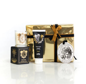 CAPE ISLAND BLACK GOLD CANDLE AND H&B LOTION GIFT SET