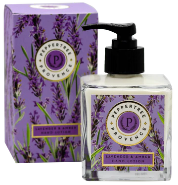 PEPPER TREE PROVENCE LAVENDER AND AMBER HAND LOTION
