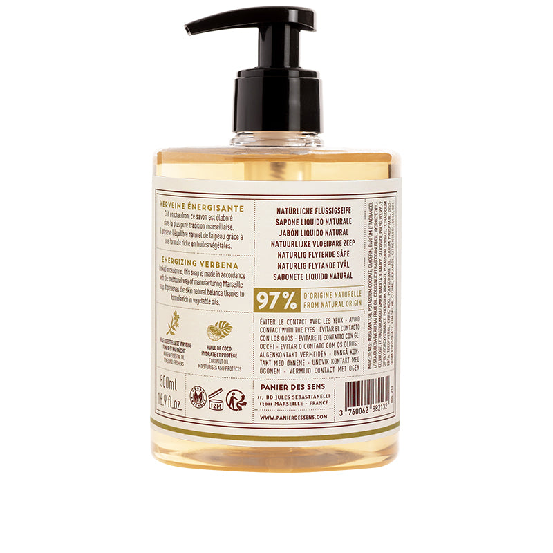 PANIER DES SENS ESSENTIALS LEMON VERBENA LIQUID SOAP 500ML