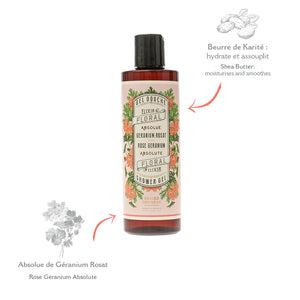 PANIER DES SENS ABSOLUTES ROSE GERANIUM SHOWER GEL 250ML