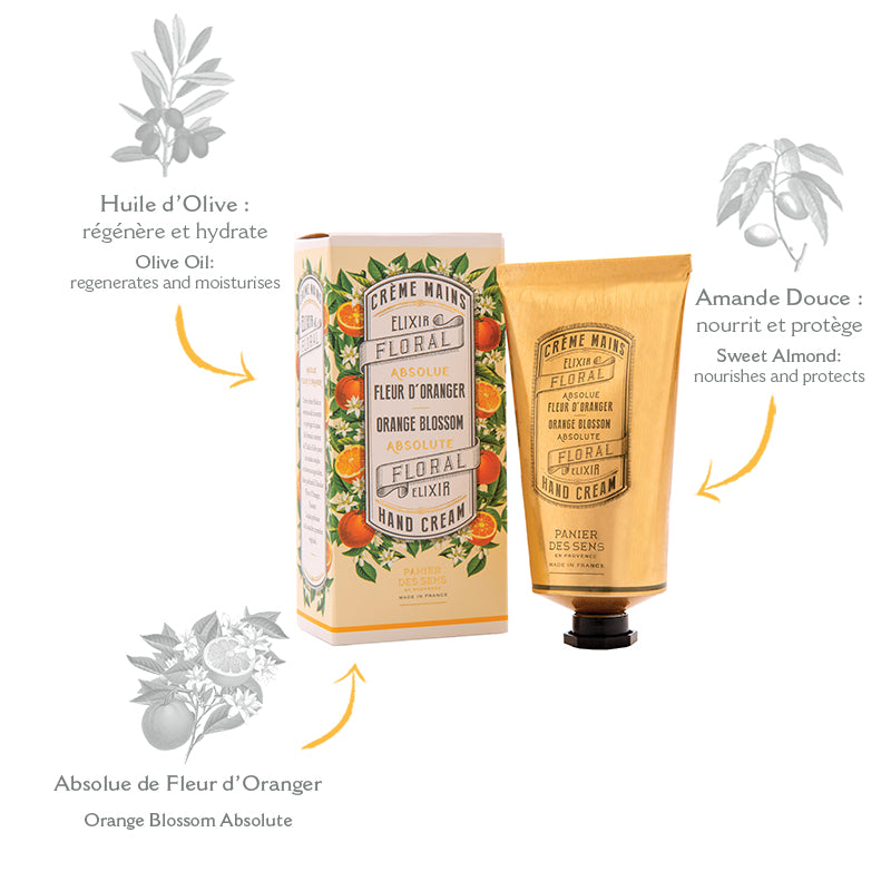 PANIER DES SENS ABSOLUTES ORANGE BLOSSOM HAND CREAM 75ML