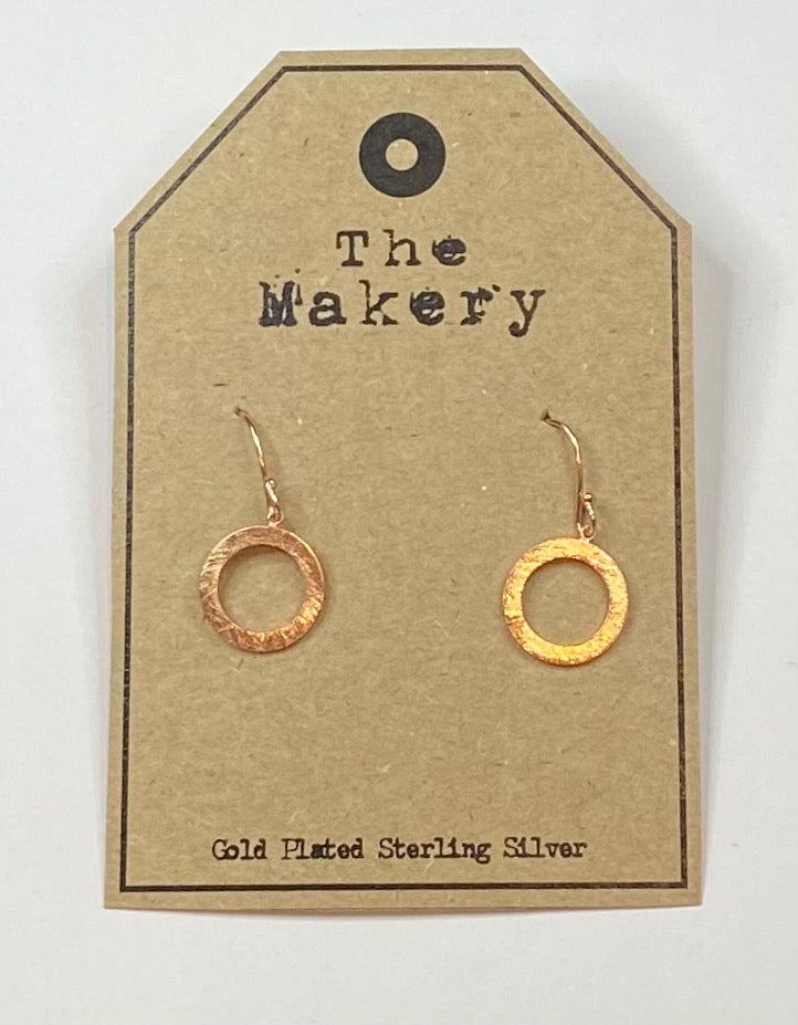 THE MAKERY ROSE GOLD RING EARRING