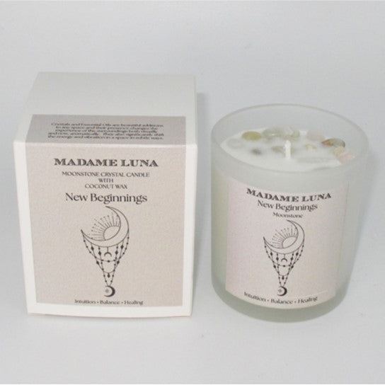 MADAME LUNA CRYSTAL CANDLE - MOONSTONE