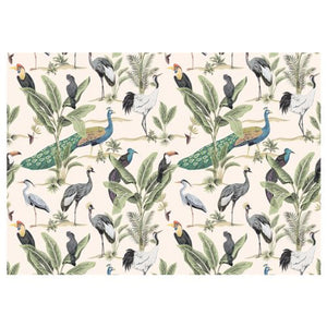 DISPOSABLE PLACEMATS - BIRD PARADISE