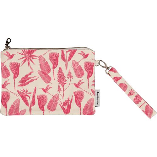 A LOVE SUPREME STRAP POUCH BOTANICALS PINK ON SAND