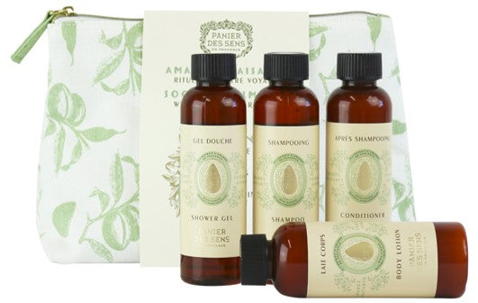 PANIER DES SENS TIMELESS SOOTHING ALMOND TRAVEL SET