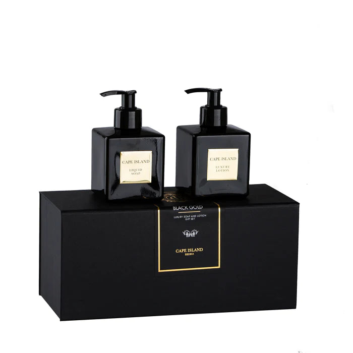 CAPE ISLAND BLACK GOLD SOAP & LOTION GIFT BOX